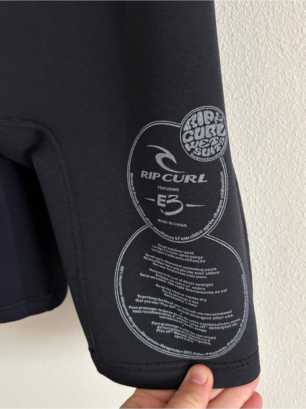 Rip Curl Kids Black & Blue Short Sleeve Swim Wetsuit - 12